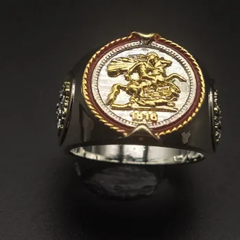 Noua Moda Retro Personalitate Inel 1816, Anul Fara Vara Războinic Inel Stil Antic Egiptean Anubis Oțel Titan Ring