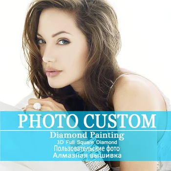 Foto Personalizat! Personalizat privat! 5D DIY Diamant Pictura! Face Propriile Diamant Tabloul Complet Piața Diamant Stras Broderie