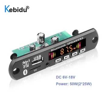 5V DC 18V 50W Amplificator MP3 Decoder Bord Bluetooth V5.0 Auto MP3 Player, USB, FM, AUX Radio Modul de Înregistrare Pentru Speaker Handsfree