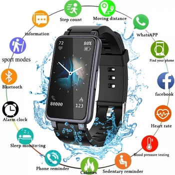 C2 Plus Inteligent Ceas Barbati Sport Fitness Smartwatch Monitor de Ritm Cardiac Ecran Color doamnelor Ceas IP67 rezistent la apa pentru iOS Android