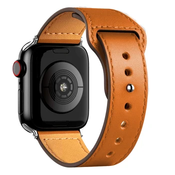 Curea din piele Pentru Apple watch band 44mm 40mm 42mm 38mm 44 mm Smartwatch Accesorii de Sport bratara iWatch seria 3 4 5 6 se