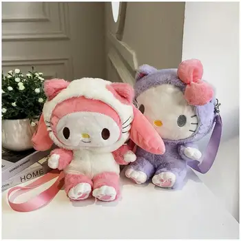 Sanrio Hello Kitty de Plus Geantă de mână Sac de Drăguț Melodia Mea Mini Rucsac Rucsaci pentru Copii Fete Saci Copil Kawaii Prieten de Cadouri