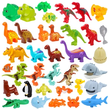 Mari Blocuri Jurassic World Dinozauri Rex Figuri De Animale Marine Compatibil Cărămizi Mari, Copii Educative Jucarii Copii