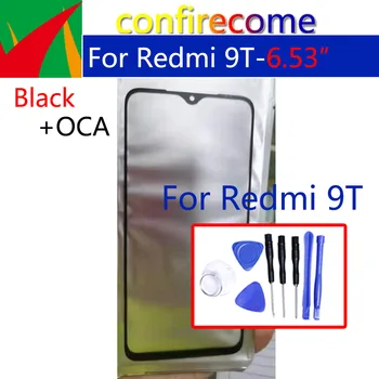 Panou tactil de Înlocuire Pentru Xiaomi Redmi 9T Fața Exterioară Lentile de Sticlă Acoperi+OCA
