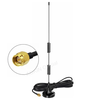 Dual Band VHF UHF 136-174MHz 400-470MHz Radio Bază Magnetică Antena Portabile Două Fel de Radio SMA Male Antena pentru Radio VHF