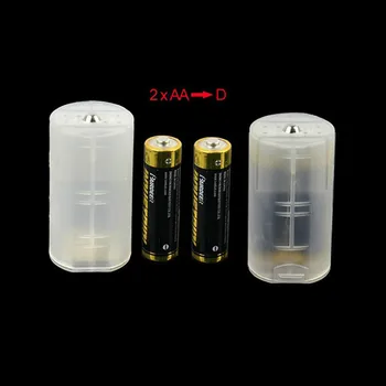 1/2/5Pcs 2*AA A D Dimensiune Suport Baterie 2AA A D Baterie Adaptor de Conversie 2 AA Comutator Convertizor Cutie de Caz