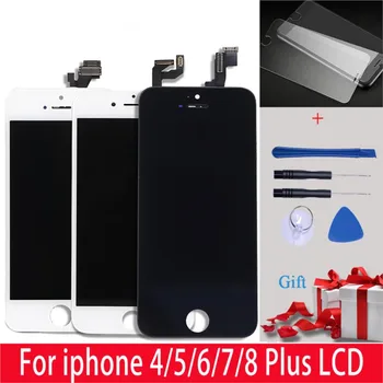 Telefon mobil LCD Pentru iPhone 4s 4 5S 6 Plus Display LCD Touch Ecran Digitizor de Asamblare Pentru iPhone 6S 7 8 Plus X XS Pantalla LCD