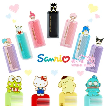 Kawaii Sanrio Pieptene Mic Hello Kittys Cinnamoroll Mymelody Kuromi Accesorii Frumusete Drăguț Portabil Mini Dens Dinte Fete Cadou