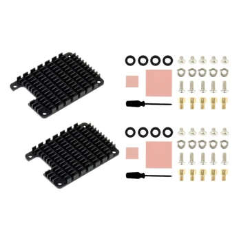 2 Seturi de Radiator de Aluminiu Radiator de Răcire Fin Pentru Raspberry Pi CM4 Calcula Modulul 4 CPU radiator Cu Pad-uri termoconductoare