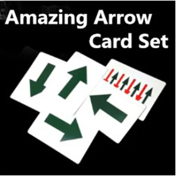Uimitor Săgeată Card Set Trucuri Magice Card Săgeată Schimba Magia Aproape Pusti De Recuzită Jucării Clasice
