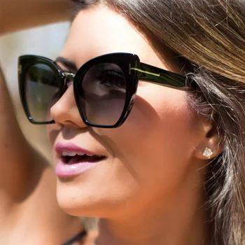 Noua Moda de Lux Clasic Pătrat ochelari de Soare pentru Femei Brand T de Mare Rama de Ochelari de Soare de sex Feminin Optiocal Anti-albastru Ochelari Oculos De Sol