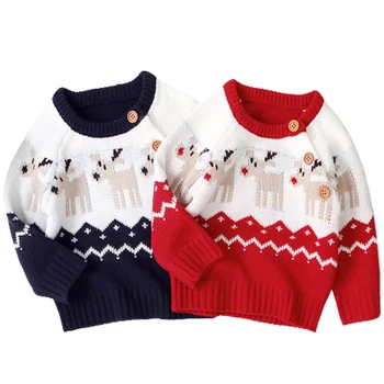 Nou-Născut De Crăciun Pulover Tricotat Haine Pentru Copii Baieti Pulovere Cerb Fete Cardigan Copilul Băiat Pulover Copii Tricotaje Jumper