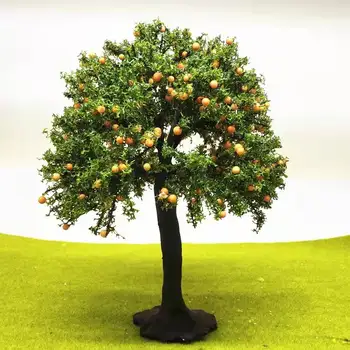 1buc Hand-made microscene model copac portocaliu fructe de arbore de înălțime 17-27cm inaltime pot fi personalizate entuziaști accesoriu materiale