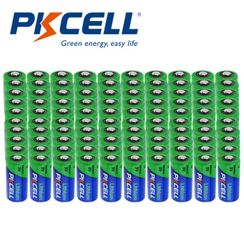 100buc Pkcell CR123A 3V Litiu Li - MnO2 Baterie baterii Egale CR123 123A CR17345 KL23a VL123A DL123A 5018LC EL123AP