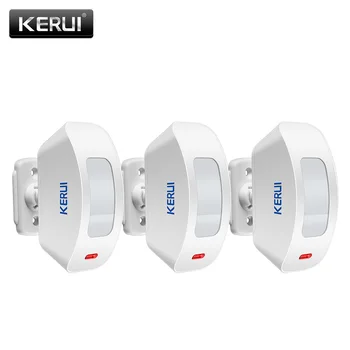 KERUI Wireless Perdea Senzor PIR Detector Wireless de 433 mhz pentru GSM PSTN Home securitate Alarmă Sistem 3pcs/lot Fereastra Senzor de Mișcare