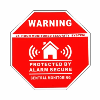 7.5 CM Safurance 1buc Acasa Casa de Alarmă de Securitate Autocolante / Stickere Semne pentru Uși și Ferestre de Avertizare de Siguranță