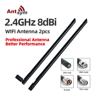 Antena Wifi 2.4 GHz 8dB 2 Piese Pachet RP SMA BNC de sex Masculin pentru Rețeaua Wireless PC-ul PCIE Card IP Camera FPV Dron Dispozitiv Bluetooth