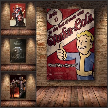 Fallout 3 4 Joc Poster de Perete de Arta Canvas Postere Și de Imprimare Canvas Decorative de Imagine Pentru Dormitor Desen de bază autocolante de Perete