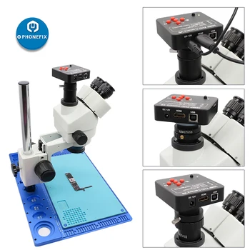 38MP, microscop cu camera video hdmi 1080P 60FPS Industria Video microscop electronic camera Ieșire Simultană Lupa de Reparații Telefon