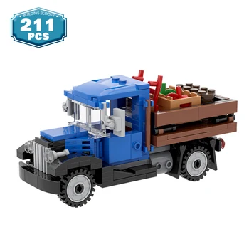 MOC Tehnice Masina Doka Blocuri MOC-5823 Agricole de Livrare Camion Ferma de Asamblare Jucărie Cărămizi Model de Autobuz jucării pentru copii