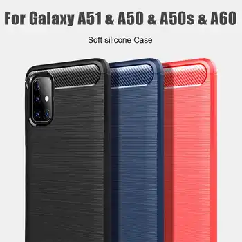 Donmeioy Caz Moale rezistent la Socuri Pentru Samsung Galaxy A51 5G A50 A50s A60 Telefon Acoperi Caz