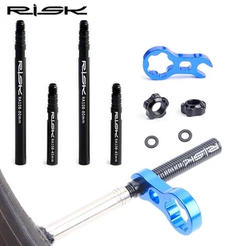 RISCUL RA108 Integrat Detașabil 45mm 80mm Biciclete Biciclete Tuburi Interioare Valva Presta Extender Extensie Cu Core Cheie de Aluminiu