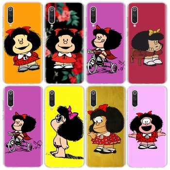 Mafalda este drăguț Telefon Caz Pentru Xiaomi Mi 12 10 Lite 12X 12T 11T 10T Pro 11i 11 Ultra 5G 9 8 6X 5X Capa Coque Fundas Model Pentru