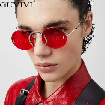 Retro fără ramă Rotund ochelari de Soare Brand de Lux Designer de Ochelari de Epocă Geometrice Ochelari Femei Bărbați Ochelari Petrecere Gafas UV400
