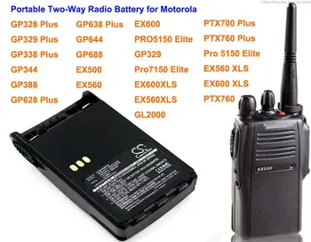 Cameron Sino Baterie de 1800mAh pentru Motorola EX500, EX560, EX600, GL2000, GP329, GP344, GP388, GP644, GP688, PTX700 Plus, PTX760,