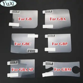 YuXi Ecran LCD de Protector Folie de Protectie pentru Gameboy Color pentru GBA GBA SP GBC GB GBP pentru GBM Plastic Clar de Film Protector
