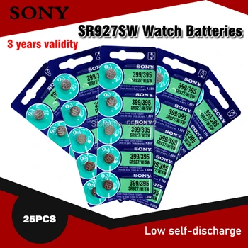 25PCS/lot Sony Original 1.55 V 395 SR927SW 399 SR927W ag7 litera LR927 butonul Ceas de celule Monedă Baterie cu Oxid de Argint MADE IN JAPAN