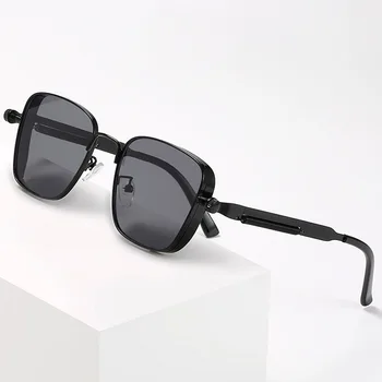 Steampunk Pătrat ochelari de Soare Brand Design Bărbați Femei Vintage din Metal Punk ochelari de Soare UV400 Nuante femei ochelari de soare vintage