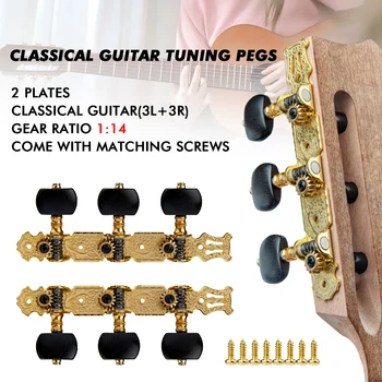 Alice Chitara Accesorii Tuning Pegs AO-020V3P(N) Deschide Guitarra Capete de Mașini de Chitara Clasica cu Coarde Tuning Cheie Peg W/Șuruburi