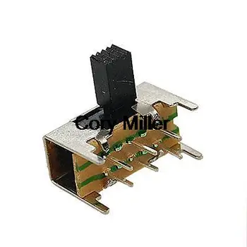 6 Pin Pe PCB-Pe 2 pozitii DPDT 2P2T Mini Comutator Glisant Lateral Butonul SK22H02