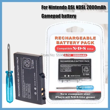 2000mAh 3.7 V baterie Reîncărcabilă Litiu-ion Baterie Pentru Nintendo DS Lite Înlocuirea Bateriei Cu Mini Șurubelniță pentru NDSL