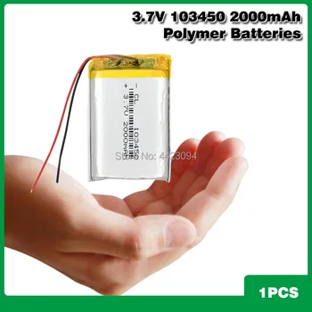 103450 3.7 V 2000mAh Lipo Inlocuire Baterie li-ion, Lipo celule Litiu Li-Po Polimer Baterie Reîncărcabilă Pentru difuzor Bluetooth