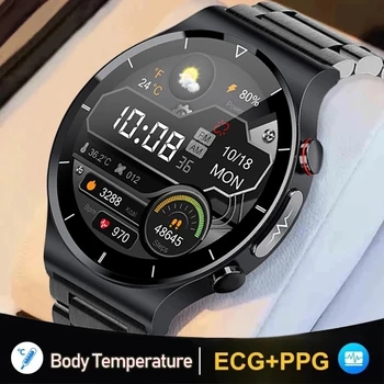 2022 Nou ceas Inteligent Bărbați 360*360 Full HD Touch Screen de Fitness Tracker Ceas Inteligent Bărbați ECG+PPG Heart Rate Monitor Tensiunii Arteriale
