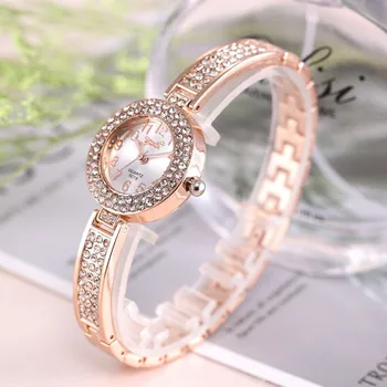 Brand de TOP Brățară de Ceas de Lux pentru Femei Ceasuri a Crescut de Aur Ceasuri pentru Femei Diamond Ladies Watch Ceas Relogio Feminino Reloj Mujer