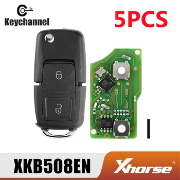 5pcs B5 Tip Xhorse XKB508EN Universal Firul de la Distanță XK Serie VVDI 3 Butoane Telecomanda Cheie Auto pentru VVDI2 Mini Instrument-Cheie Instrument-Cheie Plus