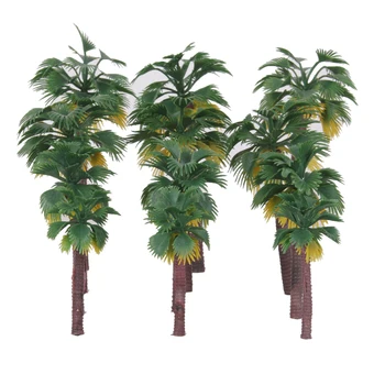 Pachet de 12 Miniatură de Plastic Palmieri Zână Grădină Peisaj Bonsai Decor