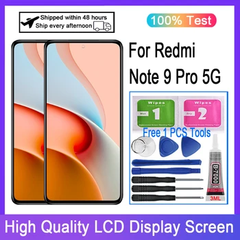 Original Pentru Redmi Nota 9 Pro 5G M2007J17C Display LCD Touch Screen, Digitizer Inlocuire