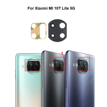 Originale Noi Pentru Xiaomi Mi 10T Lite 5G Spate aparat de Fotografiat Lentilă de Sticlă, se Acoperă Cu Adeziv Autocolant Adeziv M2007J17G