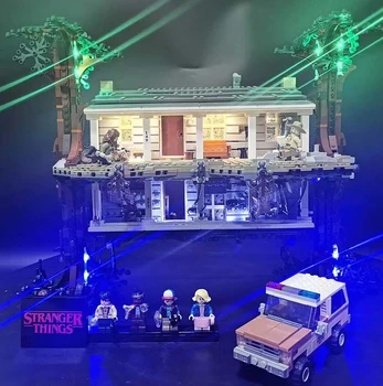 Lumina LED-uri pentru LEGO 75810 Lucruri ciudate întorc Lumea cu Susul în Jos Blocuri Caramizi Set de Jucării de Crăciun