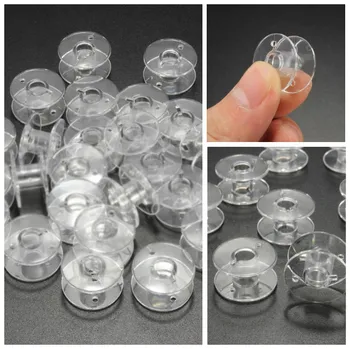 10BUC plastic transparent gol bobina de cusut bobina este potrivit pentru uz casnic, mașini de cusut bobina accesorii