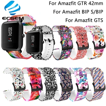 Curea Silicon colorat pentru Amazfit GTR 42MM Ceasul accesorii banda pentru Amazfit GTS 3 2e BIP U/S ceas brățară încheietura curea bucla