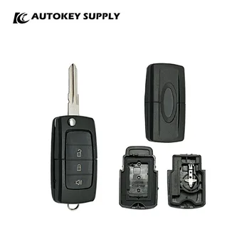 Pentru Ford 3 Butoane Telecomanda Flip-Cheie (Buton de Panica) Autokeysupply AKFDF112