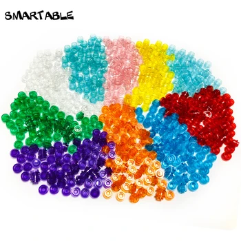 Smartable Placă Transparentă 1x1 Runda 10 Culori Bloc Parte Jucărie Pentru Pixel Art Portret Lumini Compatibil 6141 950pcs/Lot