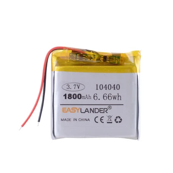 104040 3.7 V 1800mAh baterie Reîncărcabilă li-Polimer Baterie Li-ion Pentru GPS, PSP, MP3 Boxe DIY PAD LED-uri de Putere Bluetooth Pen GSP974241HT