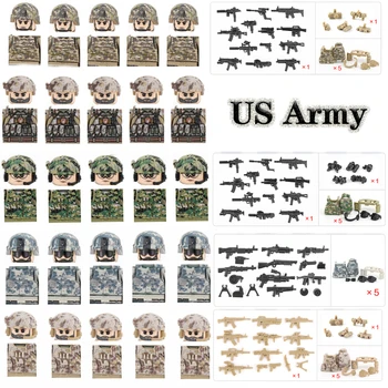 Militare, Soldații americani Cifre Divizie Aeropurtată a Armatei Blocuri Arme Arma Pușcă, Pistoale Cărămizi Forțele Speciale Piese de Jucării