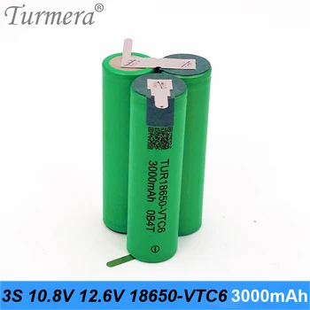 TUR18650VTC6 3000mAh 30A Baterie 3S 12.6 V 10.8 V VTC6 Acumulator de 12V Șurubelniță Acumulator Personaliza sau Aer Drone Utilizarea Turmera